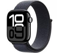 Apple Watch Series 10 (2024) GPS + Cellular, Boitier Noir de 46mm avec bracelet Textile , Noir