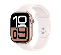 Apple Watch Series 10 4G 46mm Aluminium Case - Or rose / Rose poudré Sport clair (M/L) / Neuf