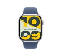 Apple Watch Series 10 GPS 42mm Aluminium argent Bracelet Sport denim S/M | neuf - dans son emballage d'origine | AN697005