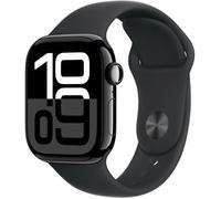 Apple Watch Series 10 GPS - 42mm - Boîtier Jet Black Aluminium - Bracelet Black Sport Band - M/L