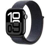 Apple Watch Series 10 GPS - 42mm - Boîtier Jet Black Aluminium - Bracelet Ink Sport Loop