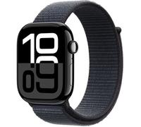 Apple Watch Series 10 GPS - 46mm - Boîtier Jet Black Aluminium - Bracelet Ink Sport Loop