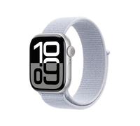 Apple Watch Series 10 GPS + Cellular 42mm Boîtier en Aluminium Argent avec Boucle Sport Nuée bleue
