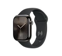 Apple Watch Series 10 GPS + Cellular 42mm Boîtier en Titane Ardoise avec Bracelet Sport Noir S/M