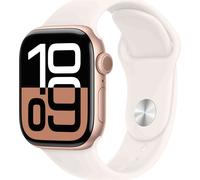 Apple Watch Series 10 GPS + Cellular 42mm Rose Gold Aluminium Case avec Light Blush Sport Band
