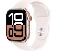 Apple Watch Series 10 GPS + Cellular 42mm Rose Gold Aluminium Case avec Light Blush Sport Band