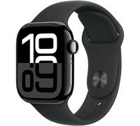 Apple Watch Series 10 GPS + Cellular - Boîtier Aluminium 42 mm Finition Noir de jais - Taille S/M