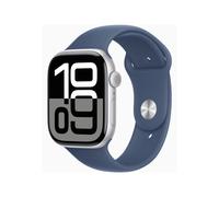 Apple Watch Series 10 GPS + Cellular - Boîtier Aluminium 46 mm Finition Argent - Taille M/L