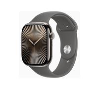 Apple Watch Series 10 GPS + Cellular - Boîtier Titane 46 mm Finition Naturel - Taille S/M