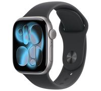 Watch Series 11 (2025) GPS + Cellular Boitier de 42mm en Aluminium Gris sidéral avec Black Sport Band - S/M