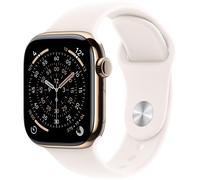 Apple Watch Series 11 GPS + Cellular - 46mm - Boîtier Gold Titanium - Bracelet Light Blush Sport Band - M/L
