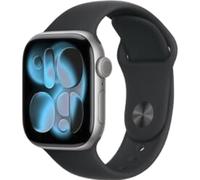 Apple Watch Series 11 GPS - 42mm - Boîtier Space Grey Aluminium - Bracelet Black Sport Band - M/L