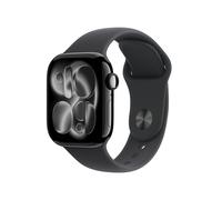 Apple Watch Series 11 GPS 42mm Boîtier en Aluminium Noir de Jais avec Bracelet Sport Noir - Taille S/M