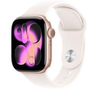 Apple Watch Series 11 GPS - 42mm - Boîtier Rose Gold Aluminium - Bracelet Light Blush Sport Band - S/M