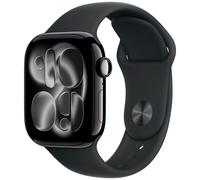 Apple Watch Series 11 GPS 42mm Jet Black Aluminium Black Sport Band M/L MEQU4 - Unisex - 42 mm - Montre Connectée - Quartz avec chargeur