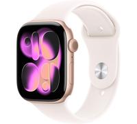 Apple Watch Series 11 GPS 46 mm Aluminium Or Rose MEV64 S/M Bracelet Sport Rose Clair