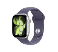 Apple Watch Series 11 GPS 46mm Boitier en Aluminium Argent avec Bracelet Sport Brume Violette M/L