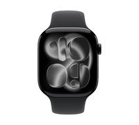 Apple Watch Series 11 GPS 46mm Jet Black Aluminium Case with Black Sport Band - M/L APPLE