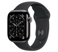 Apple Watch Series 11 (GPS + Cellular) - 42 mm - ardoise titane - Montre connectée avec bracelet sport - fluoroélastomère - noir - taille du bracelet : S/M - 64 Go - LTE, Wi-Fi 4, UWB, Bluetooth...