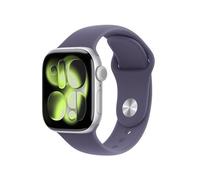 Apple Watch Series 11 GPS + Cellular 42mm Boitier en Aluminium Argent avec Bracelet Sport Brume Violette - M/L