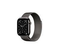 Apple Watch Series 11 GPS + Cellular 42mm Boitier en Titane Ardoise avec Bracelet Milanais Noir