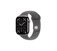 Apple Watch Series 11 GPS + Cellular 42mm Boitier en Titane Naturel avec Bracelett Sport Gris Minéral - S/M