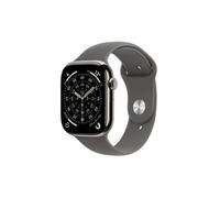 Apple Watch Series 11 GPS + Cellular 42mm Boitier en Titane Naturel avec Bracelett Sport Gris Minéral - M/L