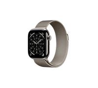 Apple Watch Series 11 GPS + Cellular 42mm Boitier en Titane Naturel avec Natural Milanese Loop