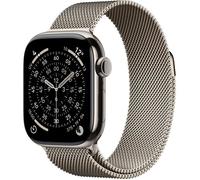 Apple Watch Series 11 GPS + Cellular - 42mm - Boîtier Natural Titanium - Bracelet Natural Milanese Loop