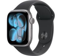 Apple Watch Series 11 GPS + Cellular - 42mm - Boîtier Space Grey Aluminium - Bracelet Black Sport Band - S/M