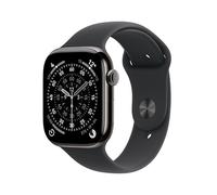 Apple Watch Series 11 [GPS + Cellular 46 mm] Montre connectée avec boîtier Ardoise et Bracelet Sport Noir. Score de Sommeil, Moniteur d’activité, Suivi de la santé, écran Toujours activé
