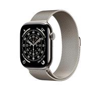 Apple Watch Series 11 [GPS + Cellular 46 mm] Montre connectée avec boîtier Naturel et Bracelet Milanais Naturel. Score de Sommeil, Moniteur d’activité, Suivi de la santé, écran Toujours activé