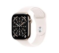 Apple Watch Series 11 [GPS + Cellular 46 mm] Montre connectée avec boîtier Or et Bracelet Sport Rose Tendre. Score de Sommeil, Moniteur d’activité, Suivi de la santé, écran Toujours activé