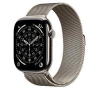 Apple Watch Series 11 (GPS + Cellular) - 46 mm - titanium naturel - Montre connectée avec bracelet milanaise - maille en acier inox - naturel - taille du bracelet : M/L - 64 Go - LTE, Wi-Fi 4...