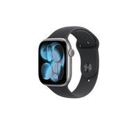 Apple Watch Series 11 GPS + Cellular 46mm Boitier en Aluminium Gris Sidéral avec Bracelet Sport Noir - M/L