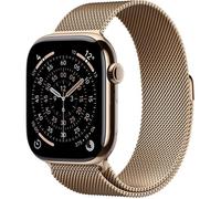 Apple Watch Series 11 GPS + Cellular - 46mm - Boîtier Gold Titanium - Bracelet Gold Milanese Loop - S/M