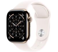 Apple Watch Series 11 GPS + Cellular - 46mm - Boîtier Gold Titanium - Bracelet Light Blush Sport Band - S/M