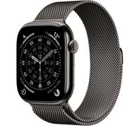 Apple Watch Series 11 GPS + Cellular - 46mm - Boîtier Slate Titanium - Bracelet Slate Milanese Loop - S/M
