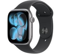 Apple Watch Series 11 GPS + Cellular - 46mm - Boîtier Space Grey Aluminium - Bracelet Black Sport Band - M/L