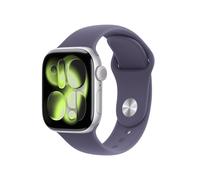 Apple Watch Series 11 GPS 42mm Boitier en Aluminium Argent avec Bracelet Sport Brume Violette - M/L