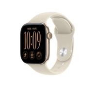 APPLE Watch Series 12 GPS - 42mm - Boîtier Light Gold Aluminium - Bracelet Sand Sport Band - S/M