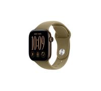 Apple Watch Series 12 GPS + Cellular 42 mm Boîtier en aluminium Bronze foncé avec Bracelet Sport Olive - M/L