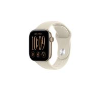 Apple Watch Series 12 GPS + Cellular 42 mm Boîtier en aluminium Or clair avec Bracelet Sport Sable - S/M