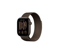 Apple Watch Series 12 GPS + Cellular 46 mm Boîtier en aluminium Bronze foncé avec Boucle milanaise Bronze foncé - M/L