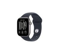 Apple Watch Series 12 GPS + Cellular 46 mm Boîtier en aluminium Gris sidéral avec Bracelet Sport Bleu marine - M/L