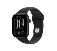 Apple Watch Series 12 GPS + Cellular 46 mm Boîtier en aluminium Noir avec Bracelet Sport Noir - M/L