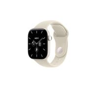 Apple Watch Series 12 GPS + Cellular 46 mm Boîtier en céramique Blanc perle avec Bracelet Sport Sable - S/M