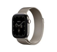 Apple Watch Series 12 GPS + Cellular 46 mm Boîtier en titane Naturel avec Boucle milanaise Naturel - M/L