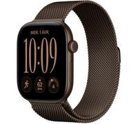 APPLE Watch Series 12 GPS + Cellular - 46mm - Boîtier Dark Bronze Aluminium - Bracelet Dark Bronze Milanese Loop - S/M