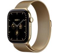 APPLE Watch Series 12 GPS + Cellular - 46mm - Boîtier Radiant Gold Titanium - Bracelet Radiant Gold Milanese Loop - S/M